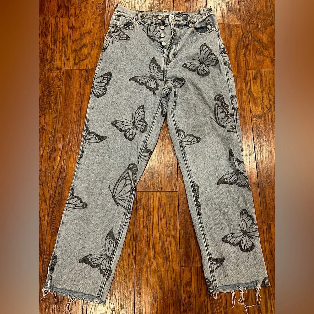 PacSun Butterfly High rise/Straight leg jeans - Picture 1 of 2